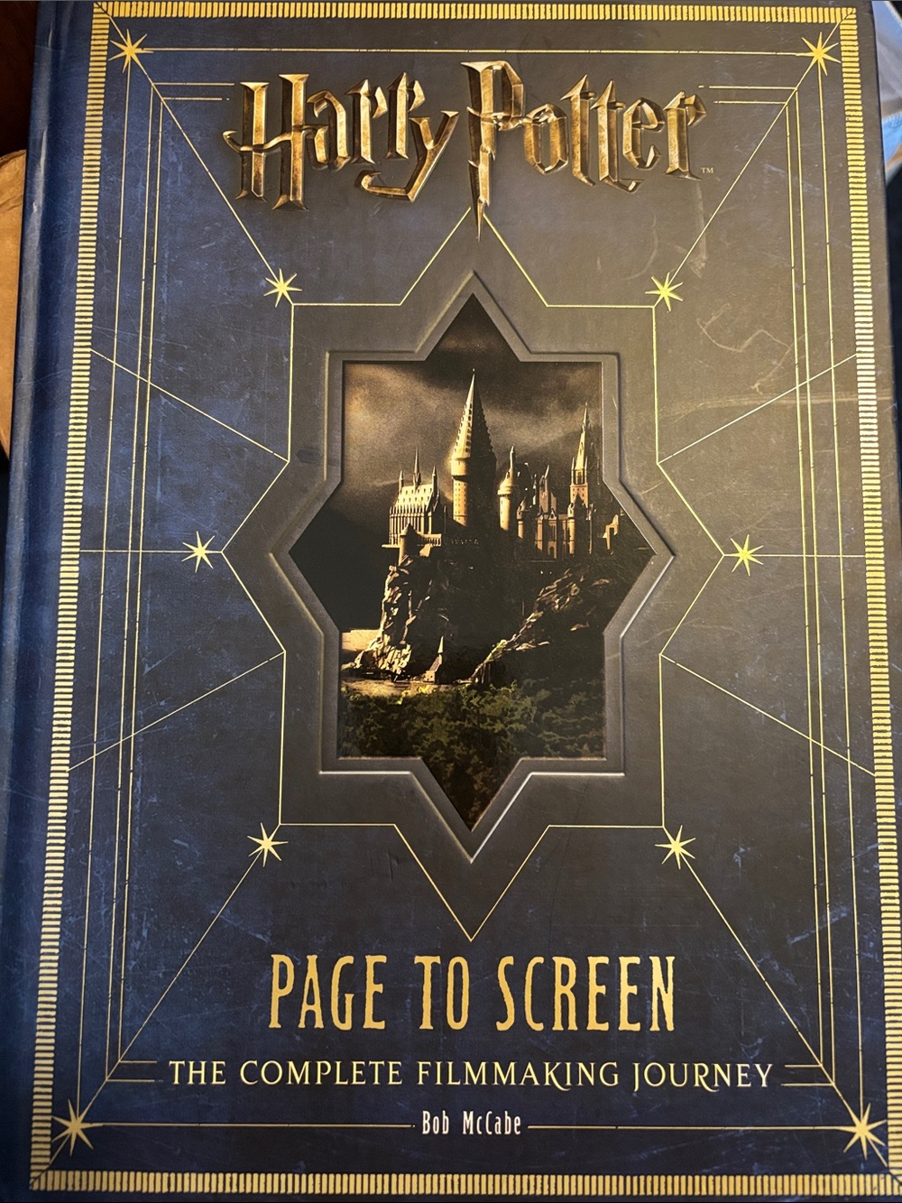 Harry Potter Page to Screen Hardcover Journal - Navy Blue & Gold “Page to Screen